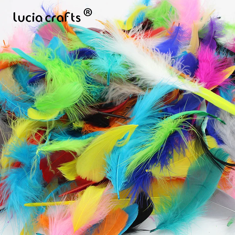 Lucia crafts 48 шт./лот 4-16 см серьги ювелирные аксессуары натуральный фазан перо значение пакет для искусства и ремесла H0511
