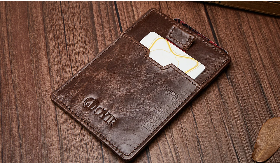Joyir Новинка года тонкий держатель для Карт RFID кошелек противоугонные кредитной карты бумажник тонкий анти-магнитный держатель для карт мужской кошелек и 52