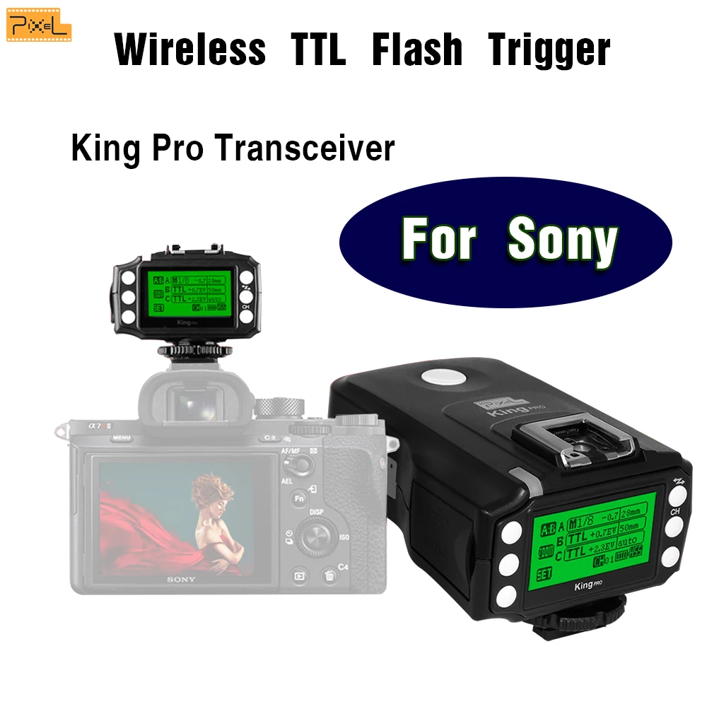 Контроллер триггера вспышки Pixel King Pro приемопередатчик 2 4G беспроводной пульт