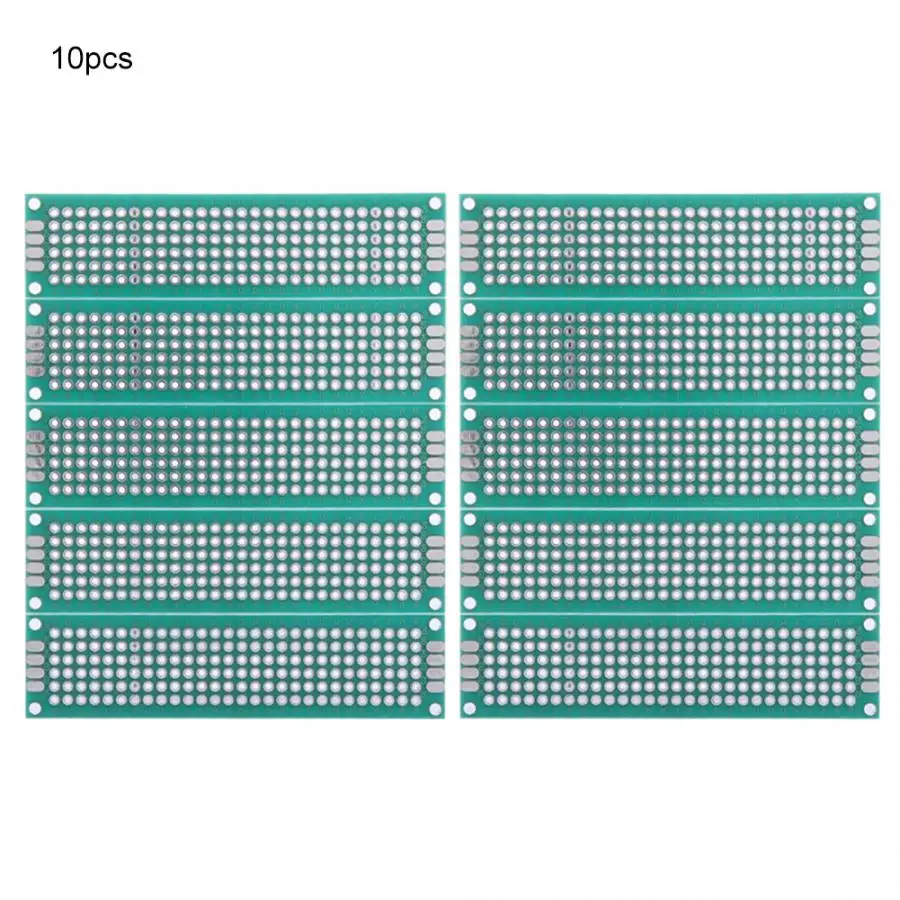 10 шт. 2x8 см двухсторонняя прототип Луженая макетная плата универсальная