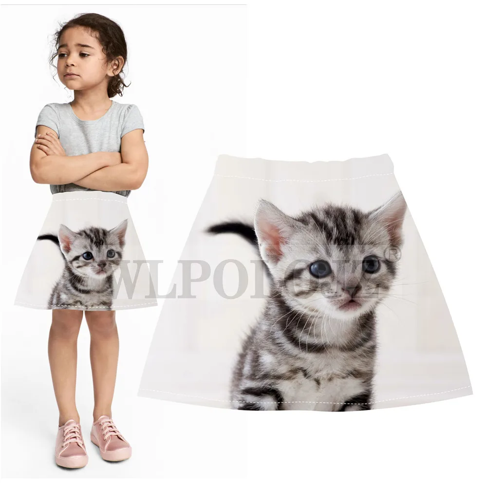 Одежда для девочек юбки милая одежда маленьких с кошками детские интересные