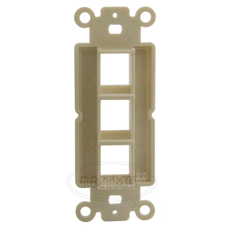 Внутренняя настенная тарелка с 3 портами keystone цвета миндаля | Электроника