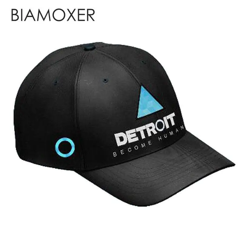 

Biamoxer Game Detroit Become Human Connor RK800 Cosplay Cap Topee Baseball Hat Twill Snapback Adjustable Men Women Props New