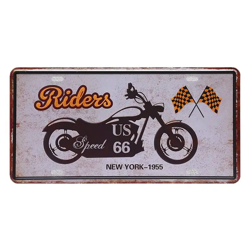 11 15X30 см Route 66 винтажные металлические знаки бар мотоцикл автомобиль гараж домашний декор номерные знаки декоративные инструменты наклейки на стену N153 - Цвет: 11
