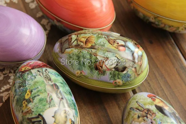 2016 Новые Пасхальные украшения кабошоны Модные яйца Оловянная коробка для