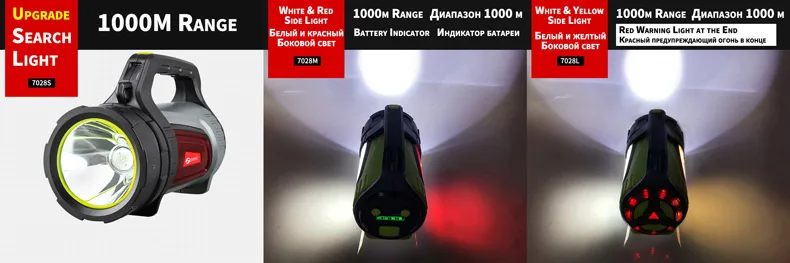 SHENYU супер яркий наружный портативный USB Перезаряжаемый фонарь, фонарь, прожектор, многофункциональная длинная лампа