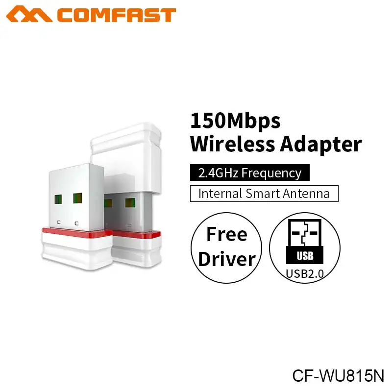 COMFAST CF WU815N Вай Фай адаптер мини Беспроводной 802.11n USB Сетевая карта 150 Мбит/с 2 4 г Windows