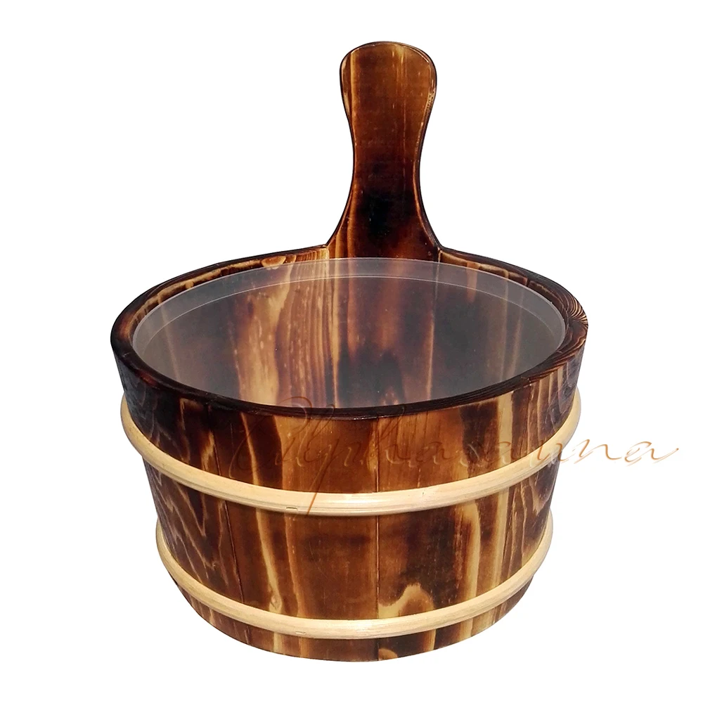 4L Sauna pail and ladle Red Cedar& Pine в сочетании со вставкой фабрики аксессуары для сауны, оптовик, сауны