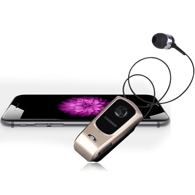 Беспроводные Bluetooth V4.1 наушники звонки вибрация ношение гарнитура с зажимом JR