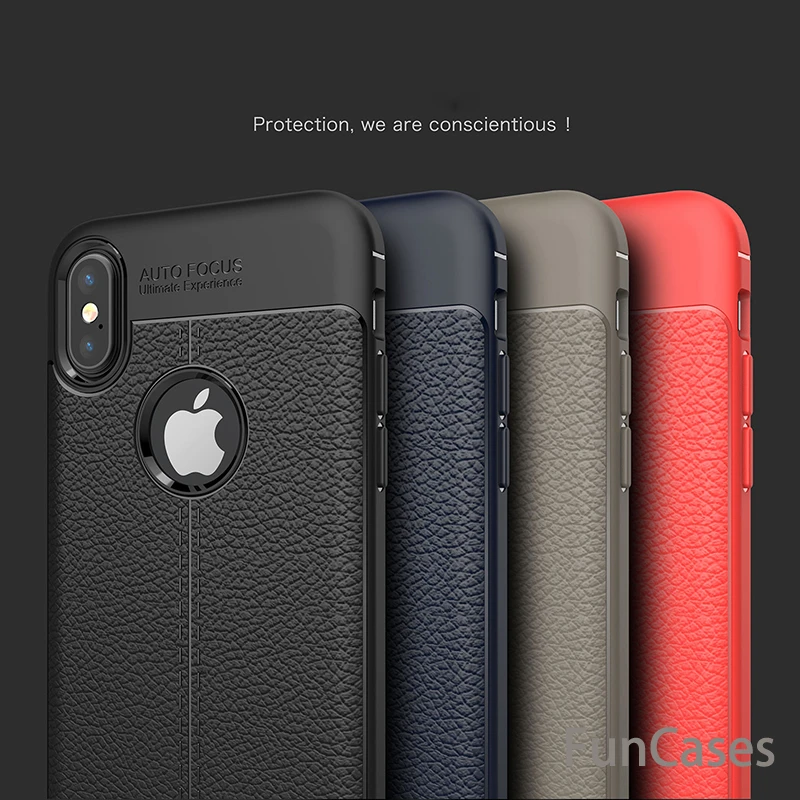 Для iPhone X Case 5 8 дюймов роскошный Ультратонкий Мягкий ТПУ кожаный дизайнерский