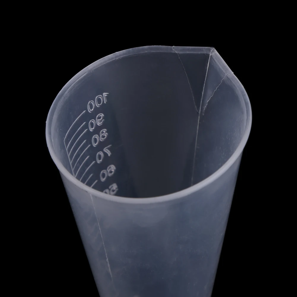 Новейшие конические выпускные Пластиковые мерные чашки 100 мл круглая основа Лот