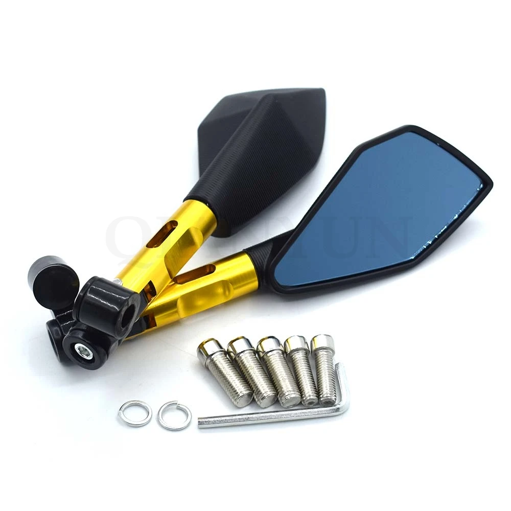 

Universal CNC Aluminum Alloy Blue Glass Rearview Mirror Side Mirror For HONDA PCX125 PCX150 CBR900RR CBR919RR CBR893RR CBF1000