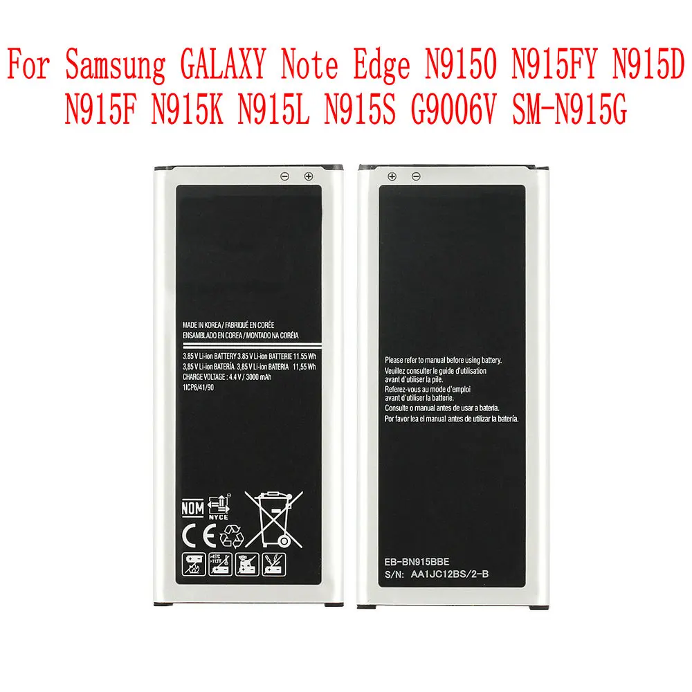 Оригинальный аккумулятор для Samsung Galaxy Note Edge N9150 N915FY N915D N915F N915K N915L N915S