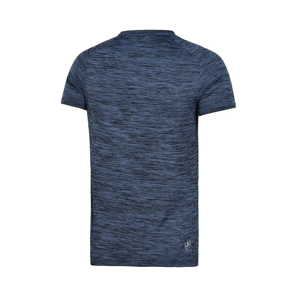 Li Ning мужская тренировочная серия Футболка Slim Fit дышащий комфорт подкладка