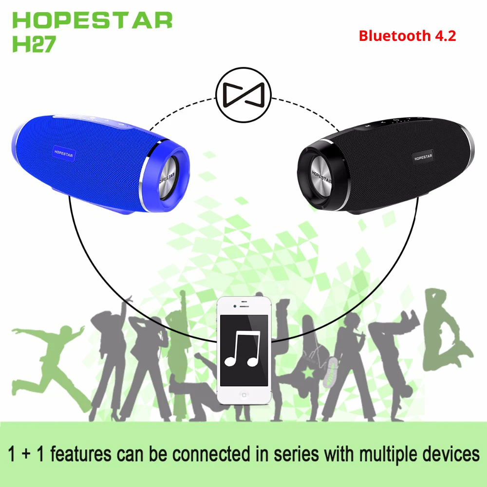 Фото Hopestar H27 Bluetooth Динамик колонка FM радио Computer2.1 открытый bluetooth Портативный звуковой Hopestar H27 Bluetooth Динамик колонка FM радио Computer2.1 открытый bluetooth Портативный звуковой