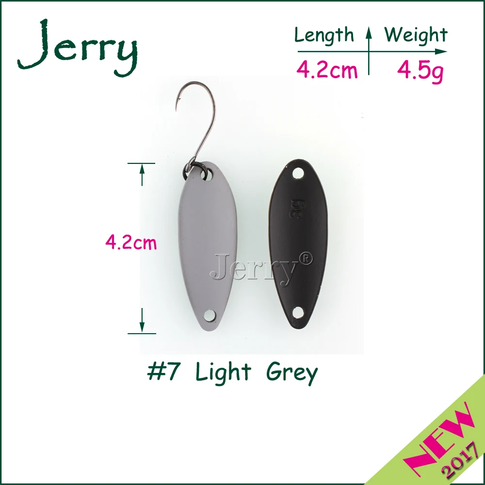 Jerry 1 шт. 2 г 3 4 5 площадь и поток форель ложка Ультралегкая Удочка приманка высокого