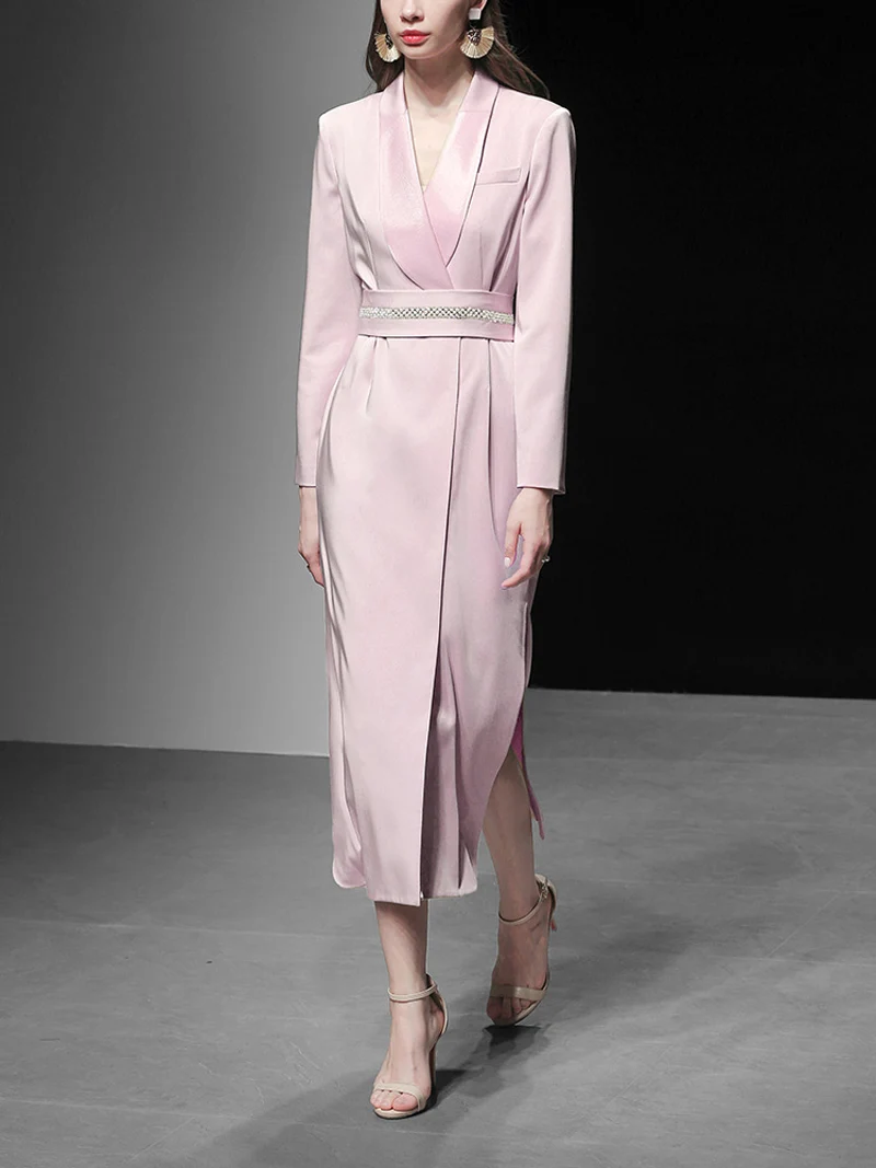 Хит продаж модные женские платья с вырезами длинным рукавом высокой талией