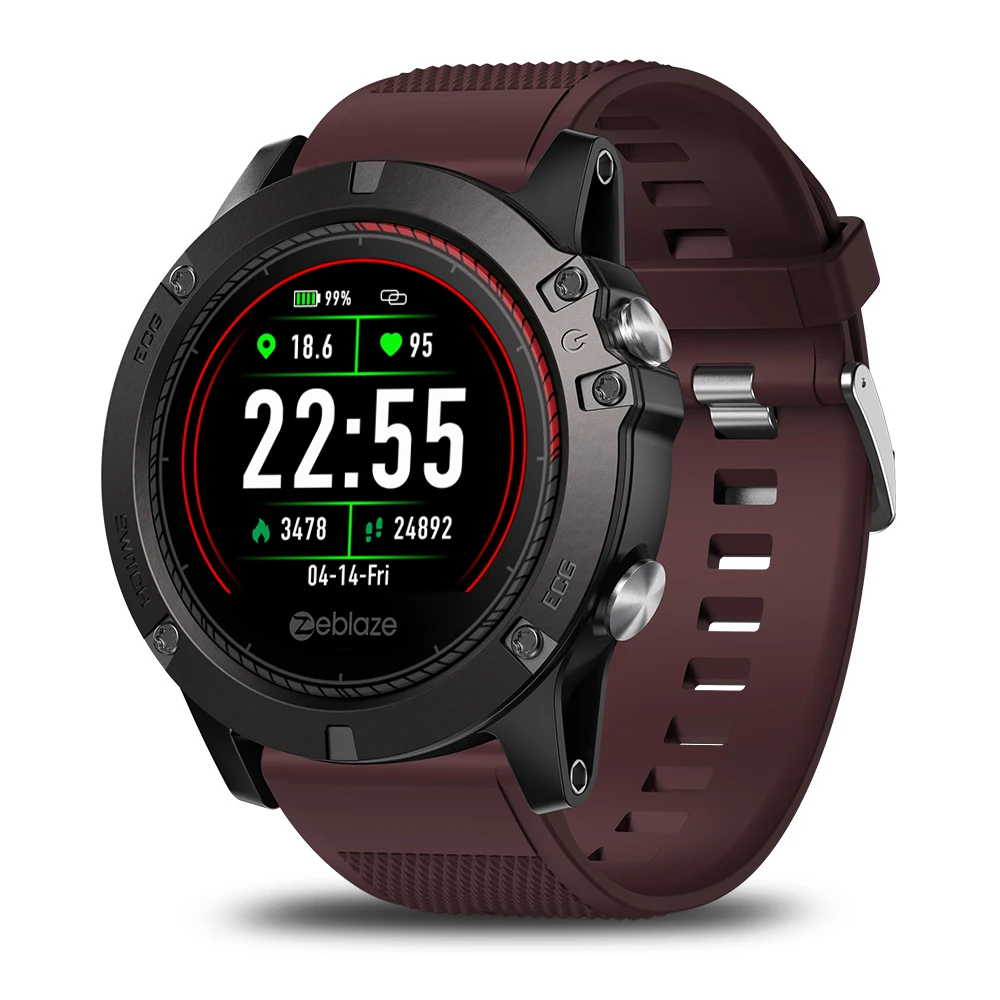 Zeblaze VIBE 3 ЭКГ спортивные Смарт-часы электрокардиограмма фитнес-браслет трекер мониторинг сердечного ритма водонепроницаемые Смарт-часы для мужчин