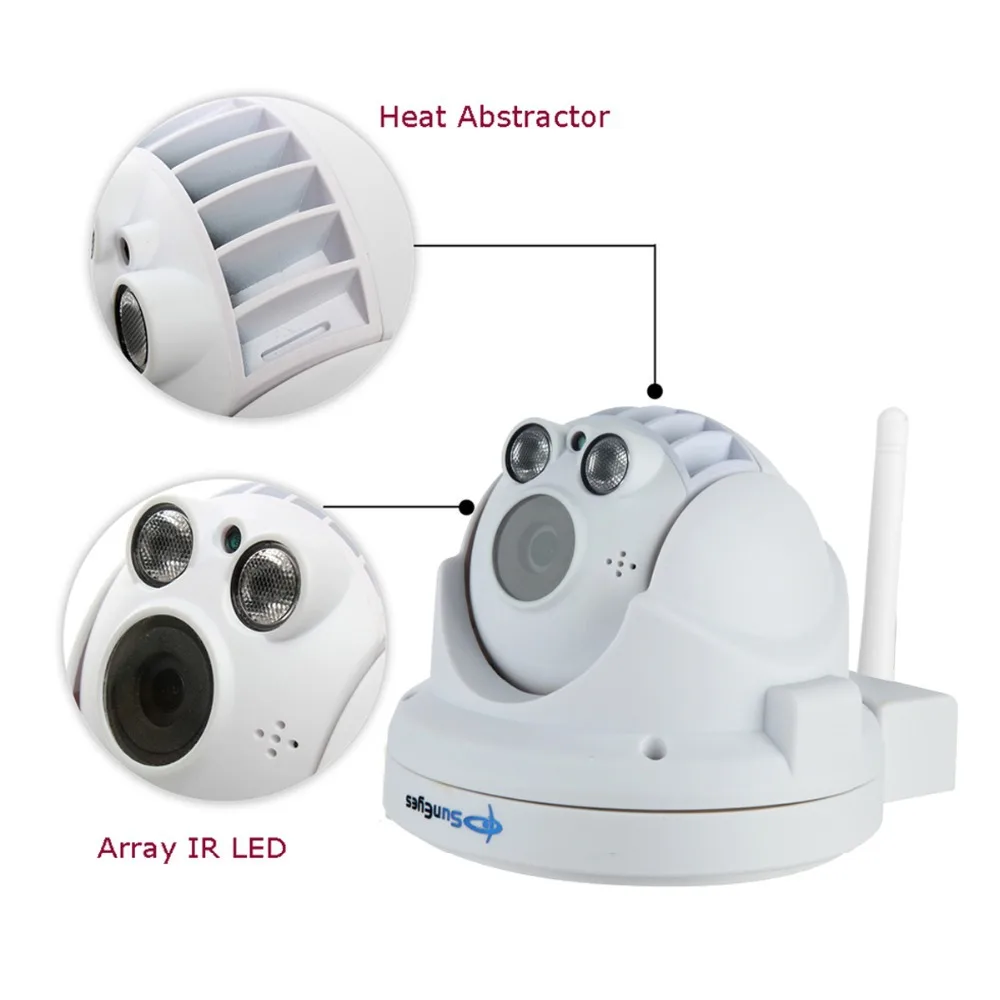 SunEyes sp-p702wptz ONVIF Беспроводной купольные IP Камера 720 P HD с