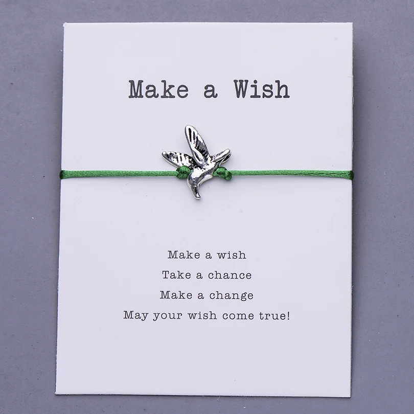 Браслет Pipitree Make a Wish Bird Seagull очаровательные браслеты дружеский вдохновляющий