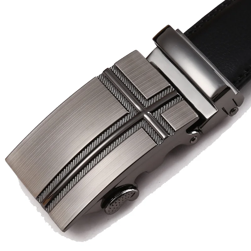 Fashion Brand Cowskin belt Genuine leather men alloy Luxury jaguar belt business 3.5cm belts for men - Цвет: C257