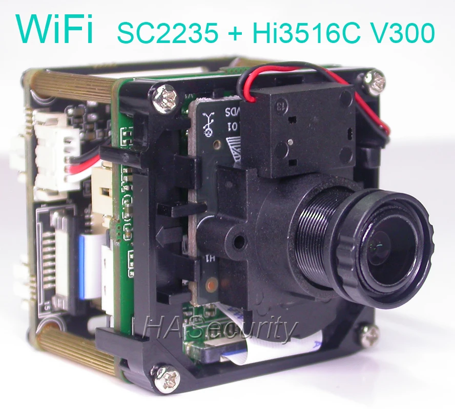 WiFi H.265/H.264 1/2. 7 &quotSmartSens SC2235 CMOS + Hi3516C V300 CCTV IP камера Модуль платы блока программного