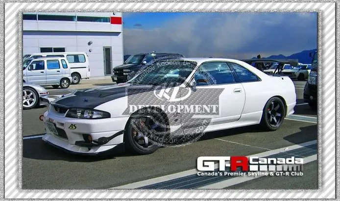 R33 GTR OE ПЕРЕДНЕГО БАМПЕРА АВТО-ВЫБОР CANARD 4 ШТ. УГЛЕРОДНОГО ВОЛОКНА