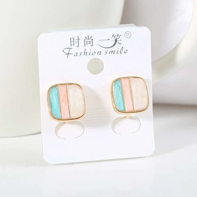 Kovtia Simple Design Earrings Without Pierced Square Clip On Non Ear Hole Earring | Украшения и аксессуары