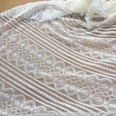Высокое качество 150 см Изысканная сетка маленькая костяная линия вышивка