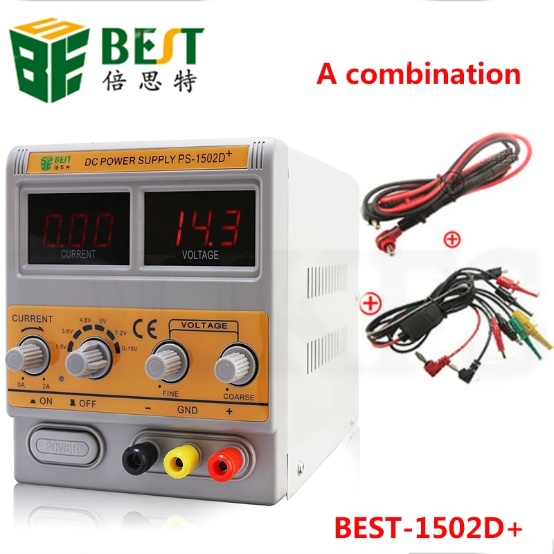 BST-1502D+ 15V 2A DC Регулируемый источник питания для ремонта мобильного телефона, светодиодный дисплей, прибор для обнаружения сигнала
