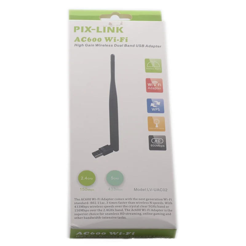 USB Wi-Fi адаптер AC600 600 Мбит/с 2 4 ГГц 5 | Компьютеры и офис