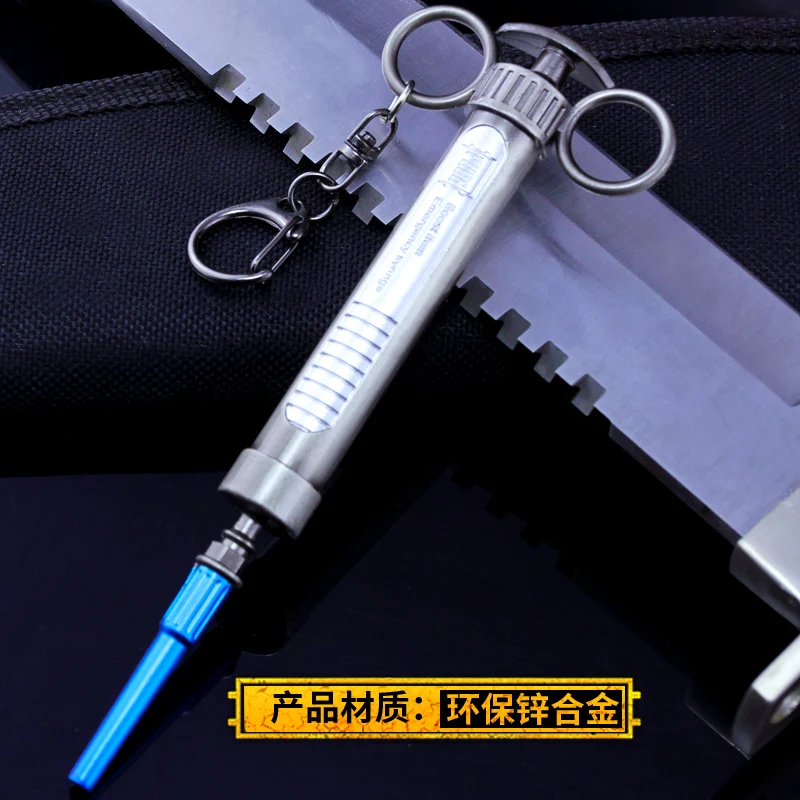 PUBG Playerunknown's Battlegrounds логотип Адреналин шприц брелок Подвеска Косплей Аксессуары