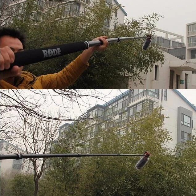 Микрофон бум сплав алюминий 5 секций рукоятка Rig опорная штанга флэш светильник