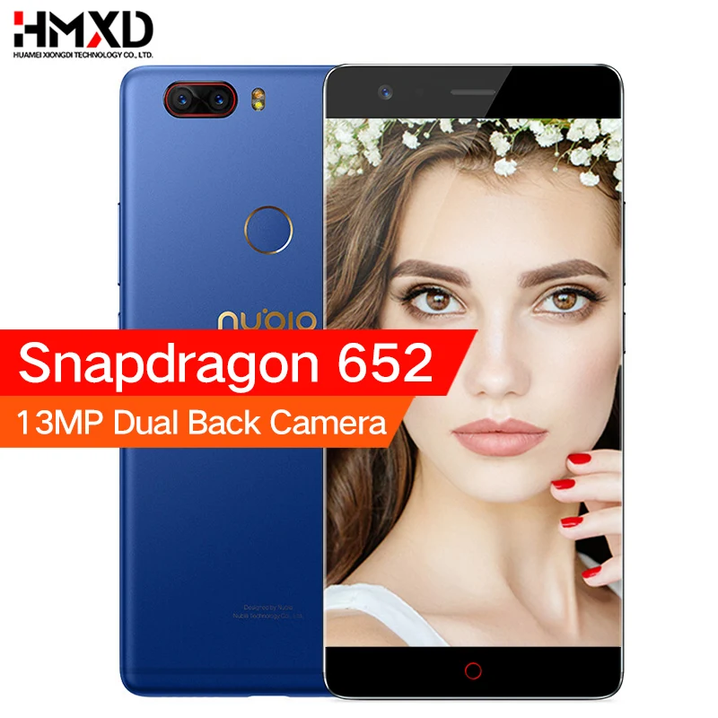 Оригинальный мобильный телефон ZTE Nubia Z17 Lite без рамок, 6 ГБ оперативной памяти, 64/128 ГБ внутренней памяти, процессор Snapdragon 653 Octa Core, 5,5 дюймовый экран, 13 МП камера, Android 7.1.