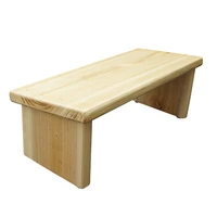 Wooden Meditation Bench Portable with Folding Leg Solid Wood Ergonomic Seat Zen Bench Stool for Meditations, Yoga, Prayer, Seiza
