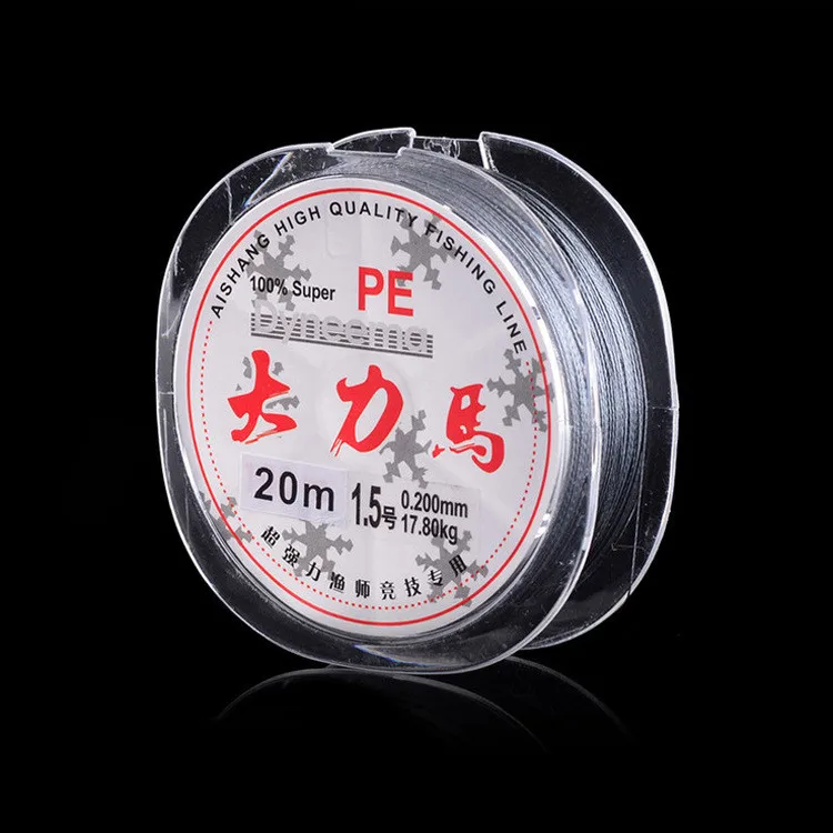 Технология Daiwa японский бренд многонитевая PE плетеная рыболовная леска Карп 20 м