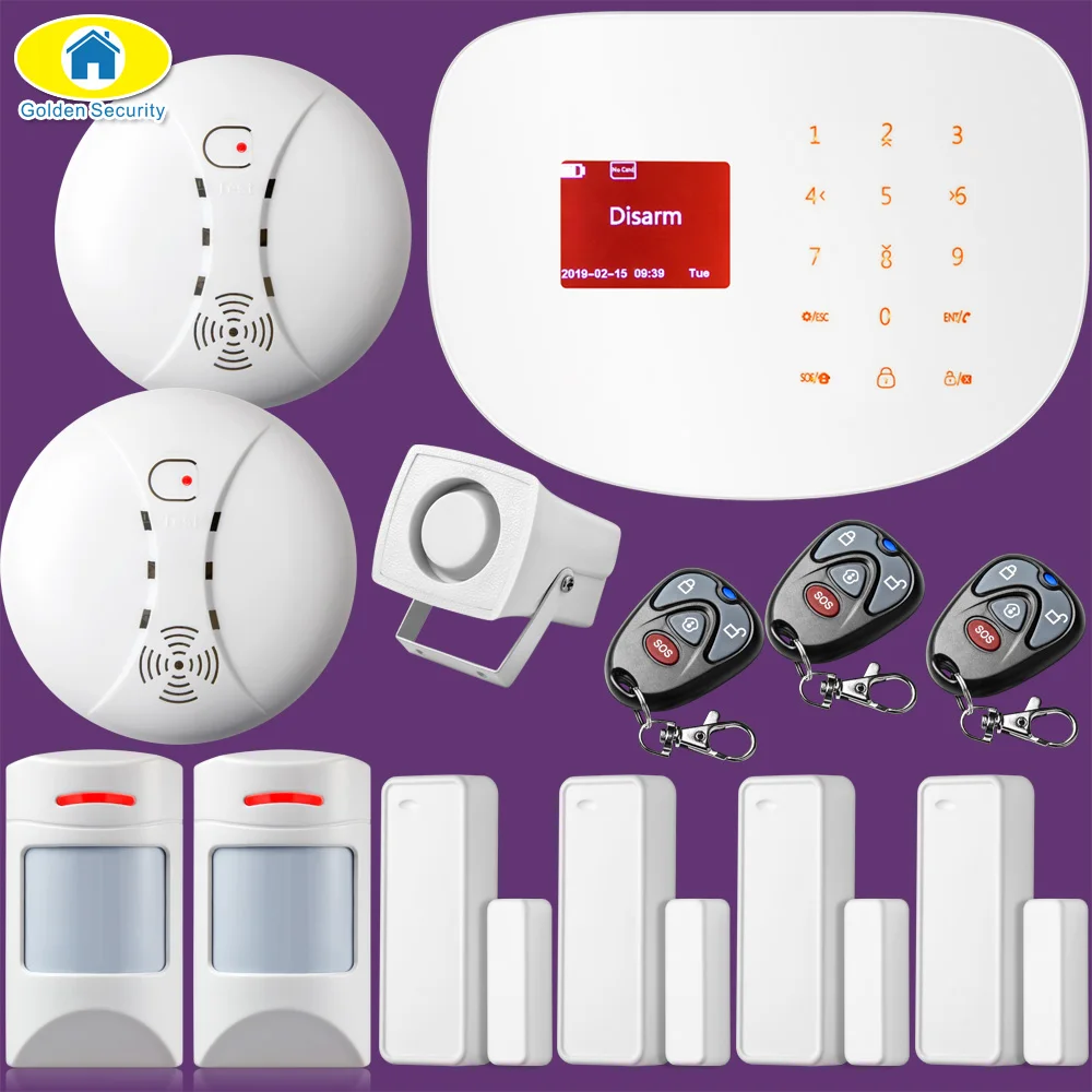 Set D 100 беспроводная зона wifi GSM GPRS приложение управление беспроводная домашняя охранная сигнализация - Цвет: Set D