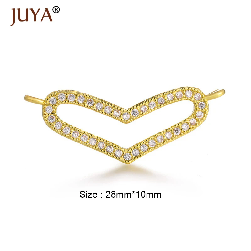 Принадлежности для ювелирных изделий соединители подвесок в форме сердца