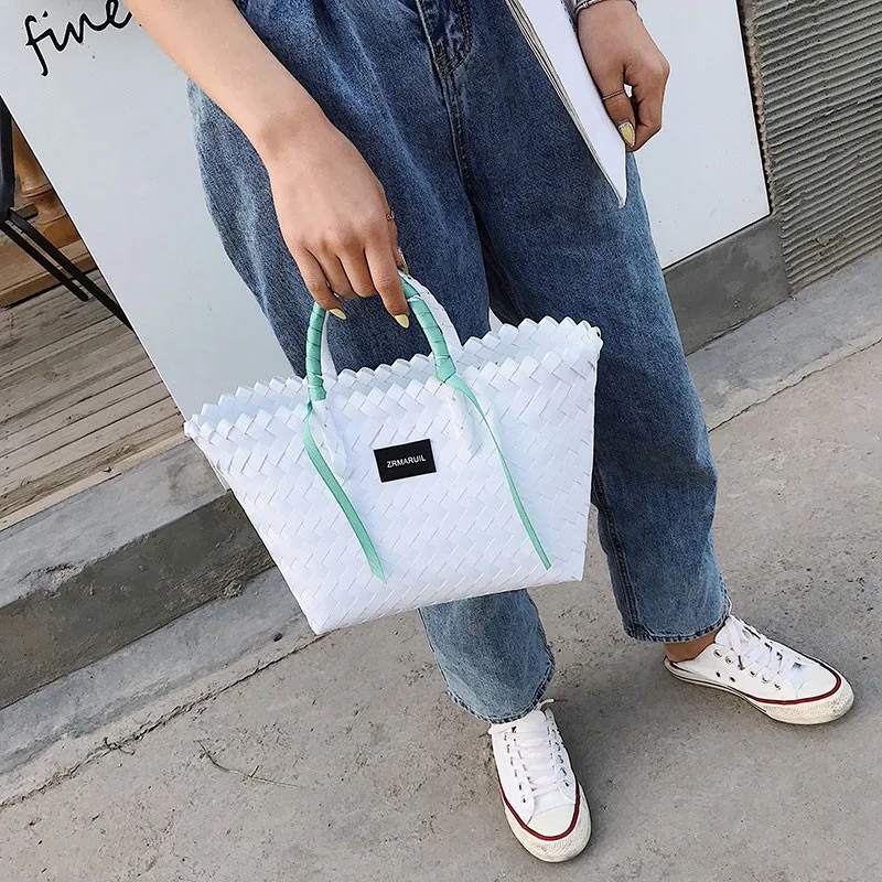 2019 хит цвет переплетение рогожка пакет сумка Джокер досуг Мама упаковка большой