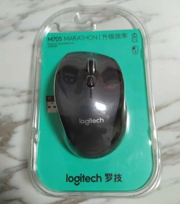 Мышь Logitech M705 беспроводная 2 4 ГГц 3 года автономной работы USB-приемник 1000fpi 8 кнопок