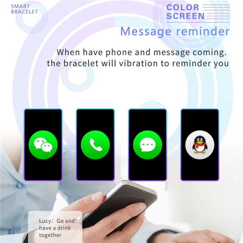 2018 новый спортивный смарт-браслет монитор артериального давления пульса F1S