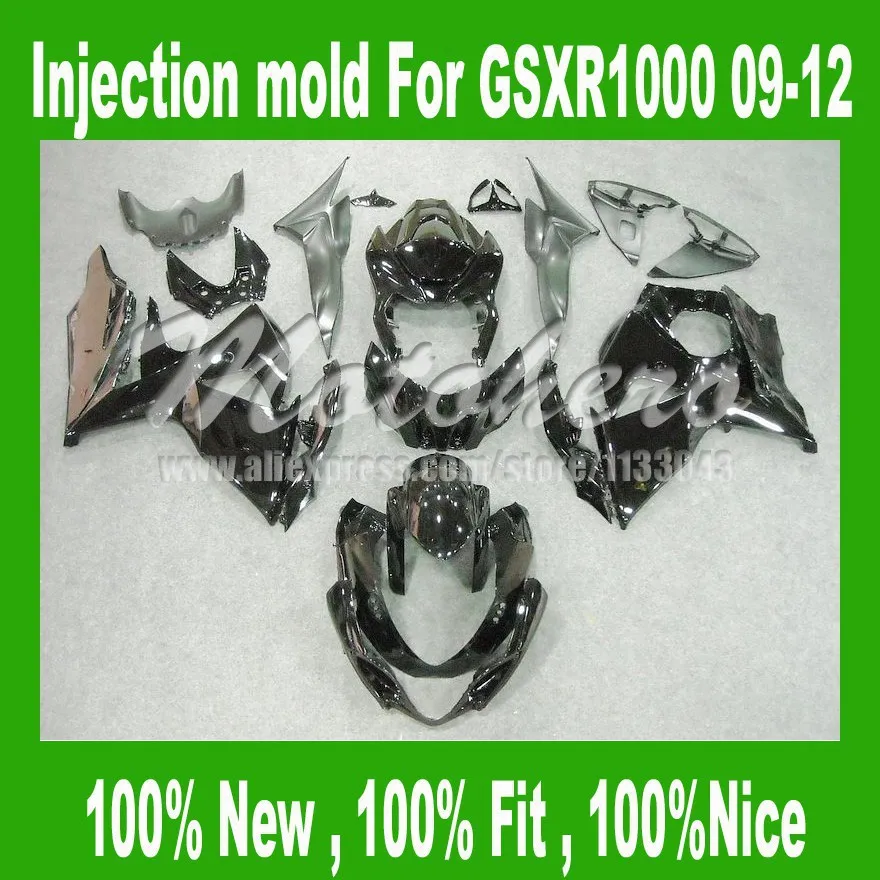 

Fairing kits For SUZUKI GSXR 1000 K9 09 10 11 12 GSX-R1000 K9 GSXR1000 K9 09 10 11 12 Fairings kits silver black