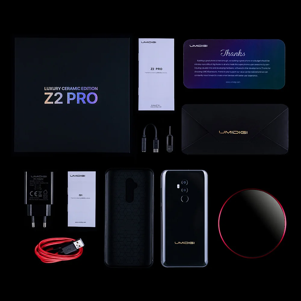 UMIDIGI Z2 Pro ceramic Edition 6," полноэкранный Смартфон Android 8,1 Helio P60 6 ГБ+ 128 Гб 16 МП 4G LTE NFC Беспроводной мобильный телефон