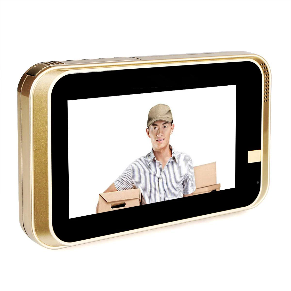 Gold Smart IP Wifi Peephole Video Doorbell 720P Security Camera Door Viewer Motion Detection For Android IOS Smartphone - Цвет: Gold