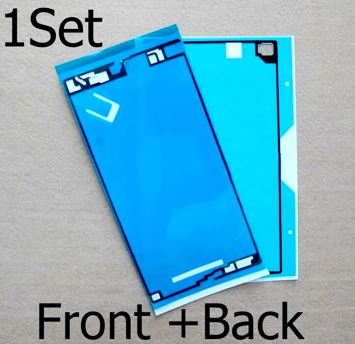 1set Front and Back Дисплей клейкая лента для sony Xperia Z ULTRA XL39H C6802 C6803 задний стеклянный корпус водонепроницаемый клей для sony XL39H клей - Цвет: 1set Front and Back