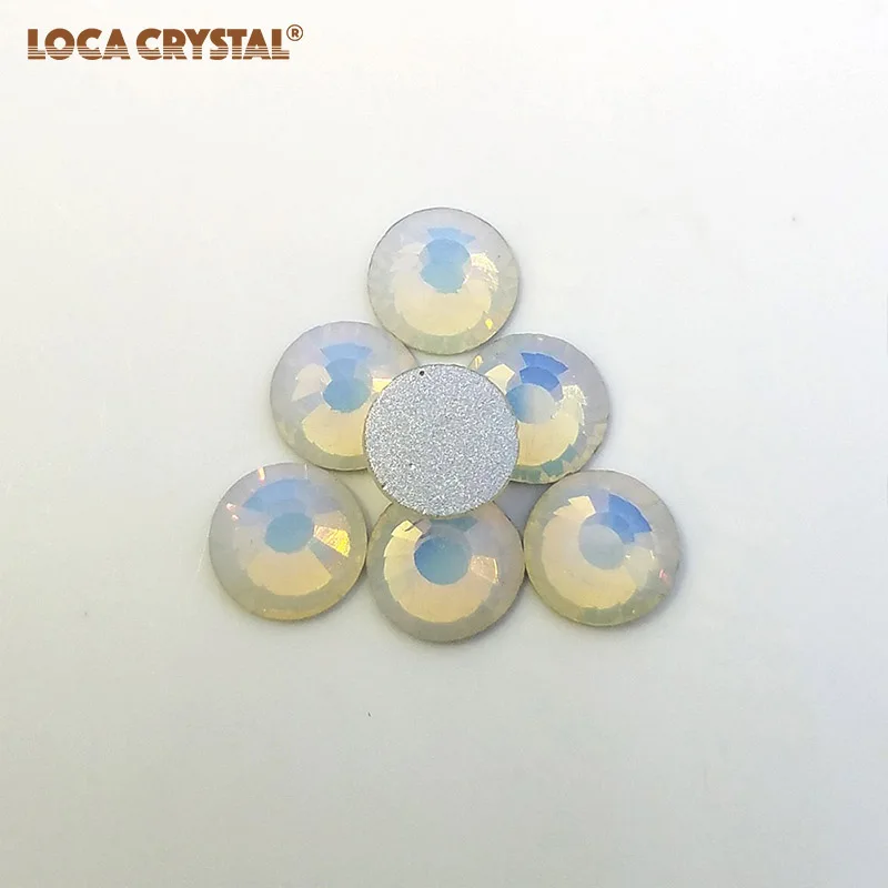 Белый опал цвета Bling Crystal Flatback Аксессуары для одежды горный хрусталь на