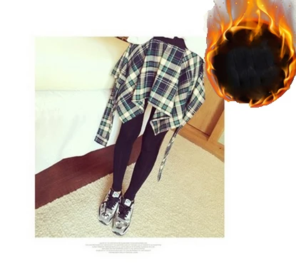 2Green black pants Корейские женские хлопковые повседневные поддельные две части клетчатая рубашка Леггинсы Готическая Нижняя юбка брюки тренировочные Леггинсы для женщин cn38 - Цвет: 2Green black pants