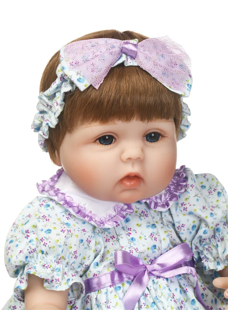 NPK силиконовая кукла reborn Baby 18 дюймов 40 см новорожденного для девочек play hosue