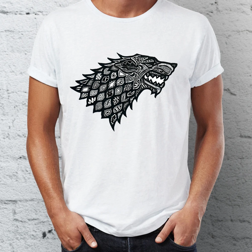 Мужская футболка с изображением Игры престолов Major House Sigils Stark Baratheon Lannister Targaryen