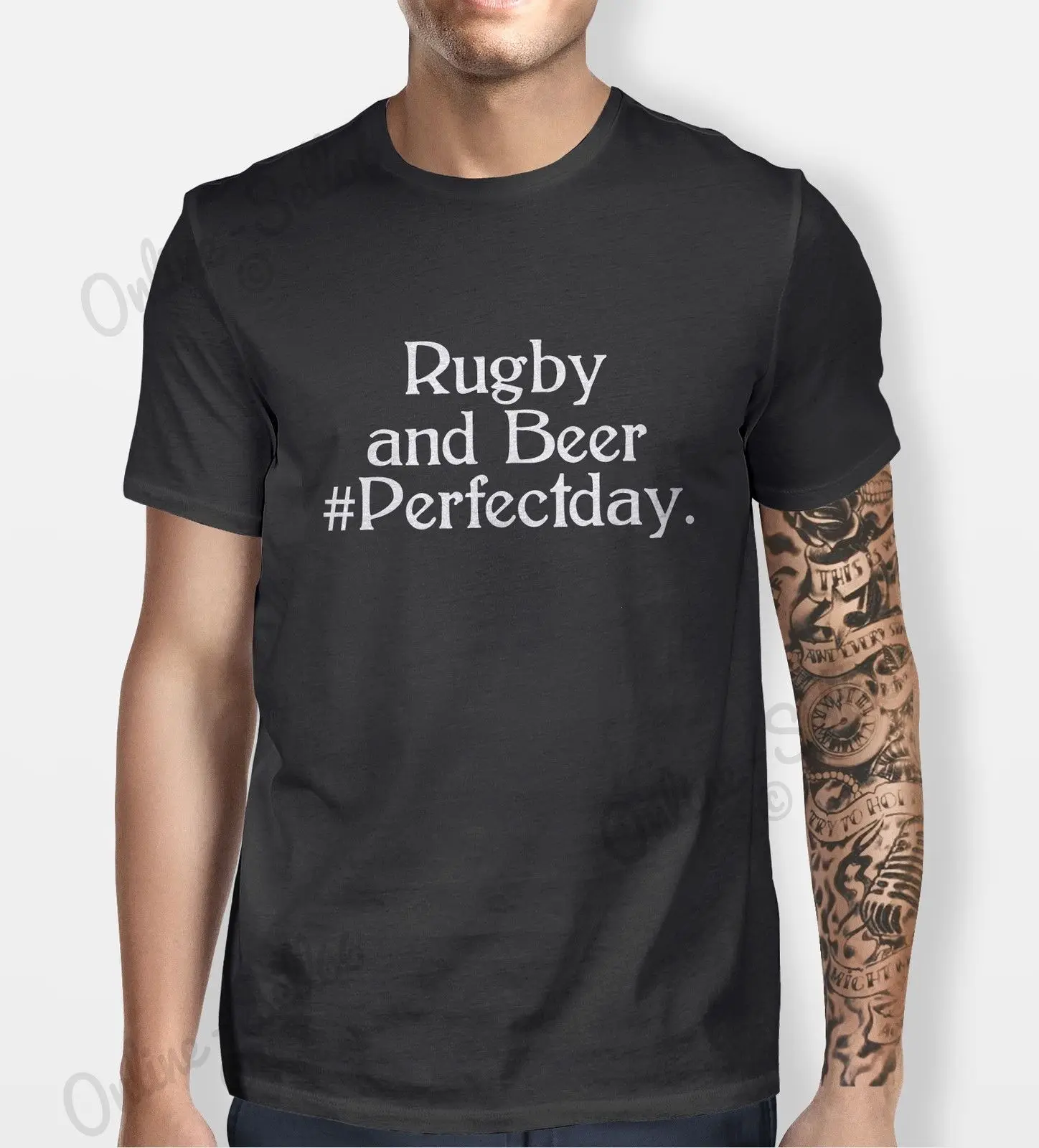 Футболка Повседневное человек футболки Rugbyed и пива мужская женская футболка